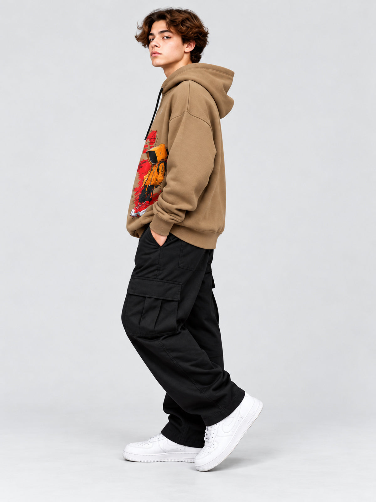 هودي اولادي قطن ميلتون بتصميم شبابي مميز