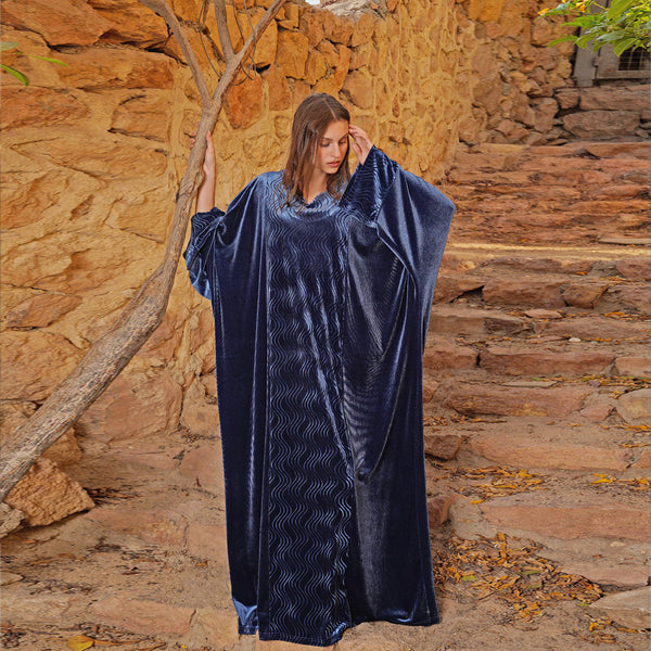 جلباب قطيفة ناعم مميز