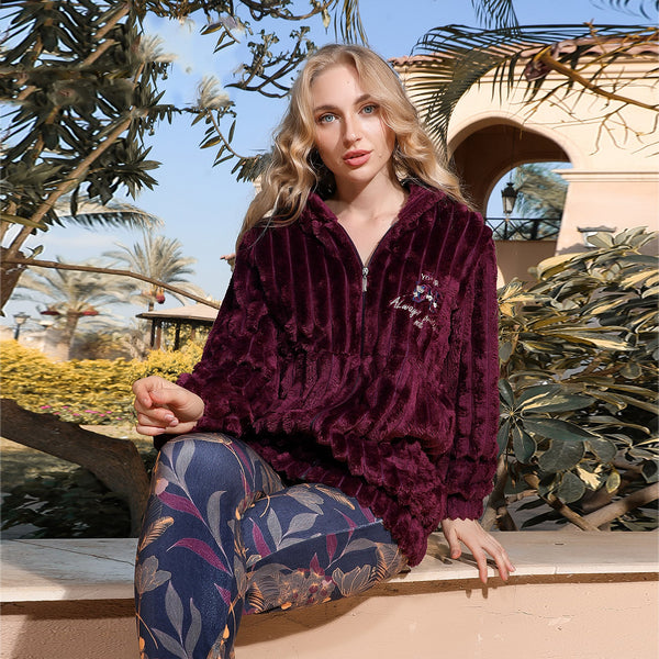 ترينج نسائي من خامة البولار الدافئة