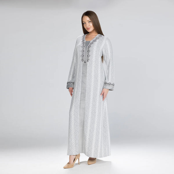 جلباب تريكوه أنيق بخامة ناعمة ومريحة