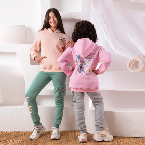 ترينج بناتي مبطن من خامة الميلتون الناعمة