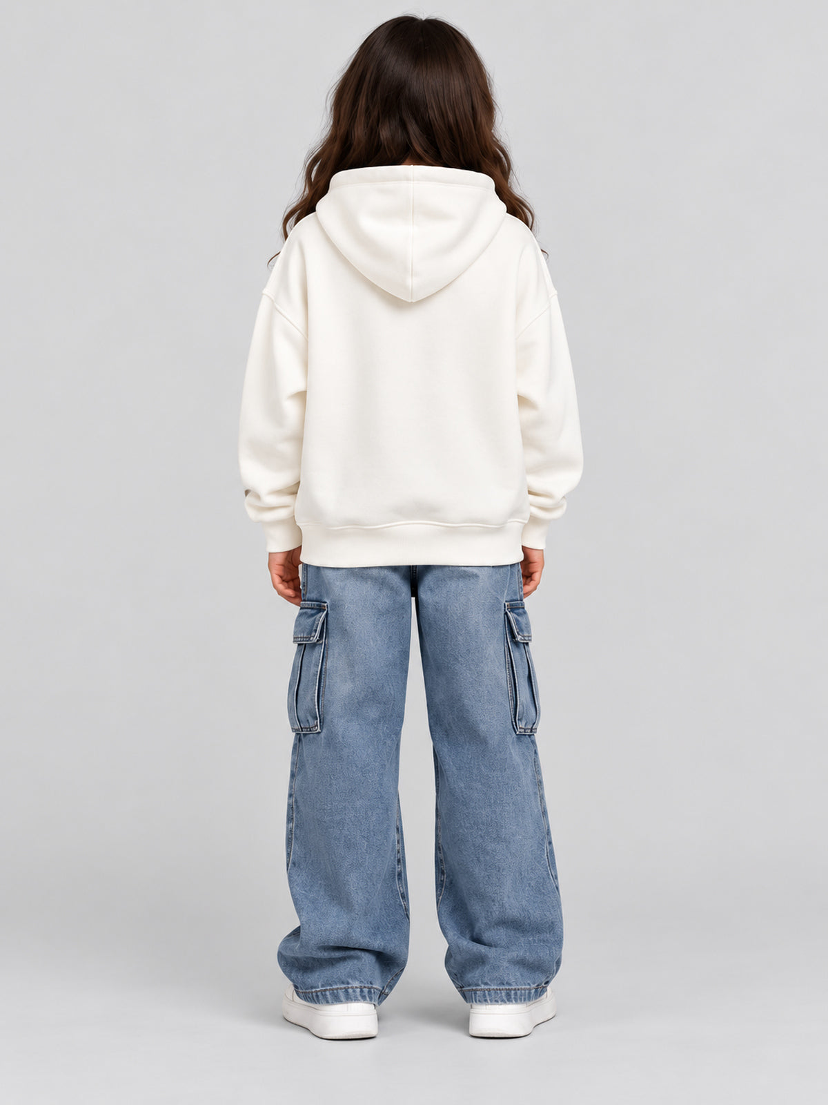 هودي بناتي 706071 - Off-White - خلفي
