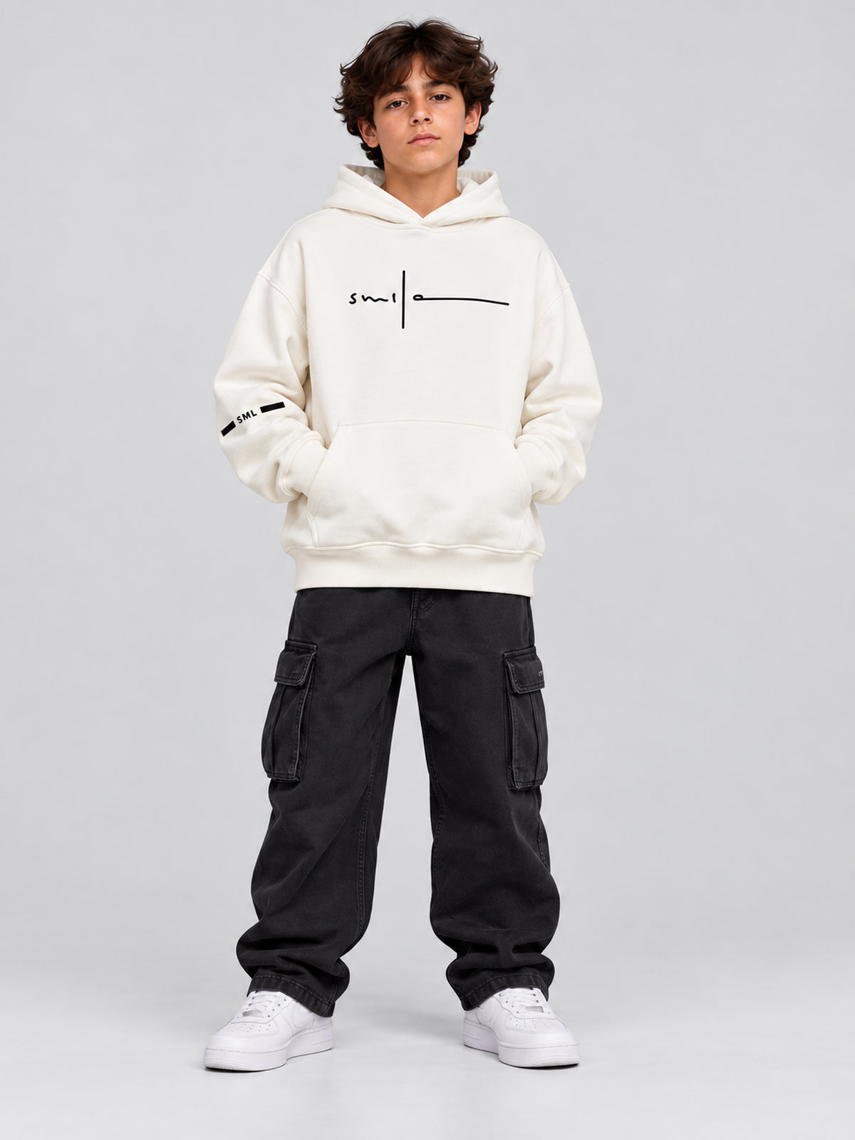 هودي أولادي 706072 - Off-White - أمامي
