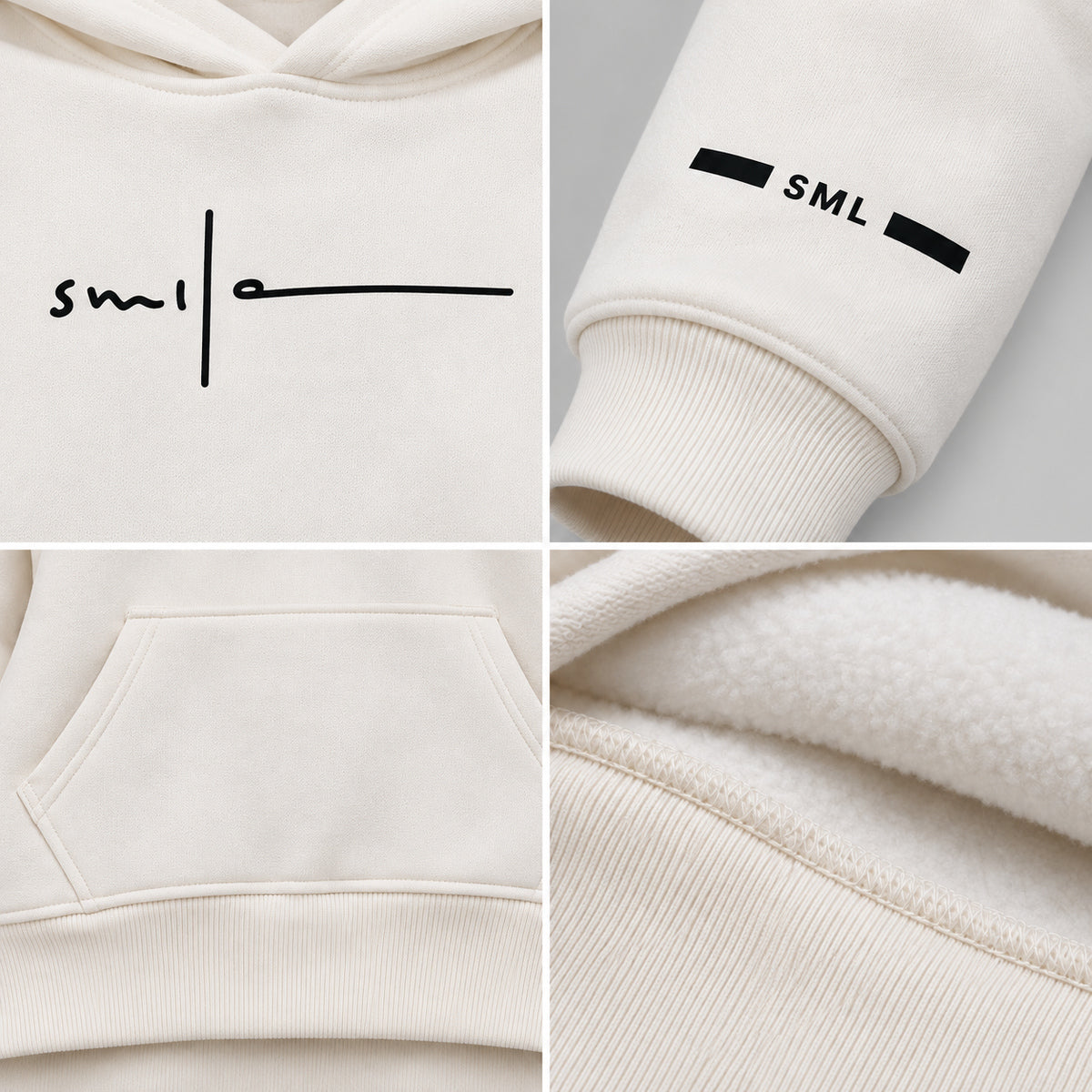 هودي أولادي 706072 - Off-White - تفاصيل الخامة